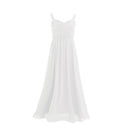 Kids Flower Girls Princess Party Dress Lace Chiffon Wedding Bridesmaid Dresses Children Birthday Pageant Formal Evening Gown