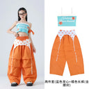 Chicas K-pop Crop Sweet Tank Top Street Dance Cargo Pants Enfant Hip Hop Streetwear Aldult Jazz Costumes Group Clothes Sets 2026