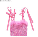 Girls Hip Hop Sweet Crop Top Tiered Skirts Kids K-pop Streetwear Children Jazz Girl Group Costume Teen Street Dance Clothes Sets