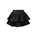Girls Skirt White Pleated Layered Skirt School Child Black Pink All-match Tutu Casual Infant Kids Mini Short Skirt 3 To 16 Years