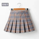 Girls Skirts spring summer Autumn Vintage Pleated Plaid Skirts School Teens Girl Spring Kids Skirt Children Clothing 4-16Yrs