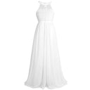Kids Flower Girls Princess Party Dress Lace Chiffon Wedding Bridesmaid Dresses Children Birthday Pageant Formal Evening Gown