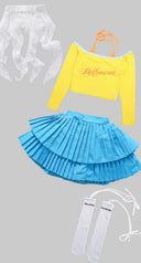 Girls K-pop Crop Tops Cargo Pants Street Dance Outfits Kids Hip Hop Jazz Clothes Sets Children Streetwear Girls Sweet Costumes