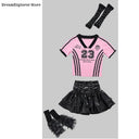 Girls K-pop Crop Top Cargo Pants Dance Tiered Skirts Children Pink Costumes Kids Hip Hop Streetwear Jazz Girl Group Clothes Sets