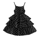 Princess Dress for Kids 4-12 Years Summer Polka Dot Cake Dress For Girls Formal Dresses Birthday Hosting Party Beach Vacation