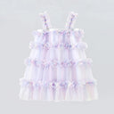 Toddler Baby Girls Kids Clothes Summer Dress Tutu Ball Gown Princess Dresses Holiday Party Casual Tulle Dress for Girls Vestido