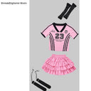 Girls K-pop Crop Top Cargo Pants Dance Tiered Skirts Children Pink Costumes Kids Hip Hop Streetwear Jazz Girl Group Clothes Sets