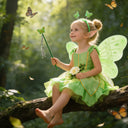 Summer Girls Tinkerbell Fairy Dresses Up for Girls Costume Kids Cosplay Flower Fairy Princess Clothes Christmas Party Outfit