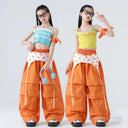 Chicas K-pop Crop Sweet Tank Top Street Dance Cargo Pants Enfant Hip Hop Streetwear Aldult Jazz Costumes Group Clothes Sets 2026