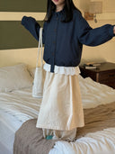 Baby Girl Korean Short Trench Coat Girls Spring Autumn 2026 New Baby Girls Kids Stylish Trendy Ruffled Jacket