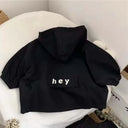2024 New Spring Boys Girls Hooded Jacket Children Toddler Autumn Cartoon Zipper Shirt Fall Baby Boy Letters Fashion Clothing