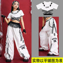Kids Hip Hop K-pop Crop Top Street Dance Cargo Pants Pleated Skirts Girls Streetwear Children Jazz Costumes Stage Clothes Sets