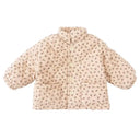 Quilted Jacket for Girl Girls Winter Coat Parka Flower Printed Kids Casual Warm Cotton Outerwear Coats Infant Padding 2025 New