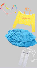 Girls K-pop Crop Tops Cargo Pants Street Dance Outfits Kids Hip Hop Jazz Clothes Sets Children Streetwear Girls Sweet Costumes