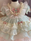 Spanish Princess Dress for Girls Children's Birthday Prom Dress Flower Girl Wedding Dress Lolita Style Ins Fashion