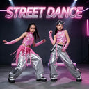 Girls K-pop Shiny Crop Top Cargo Pants Shorts Kids Hip Hop Jazz Street Dance Clothes Set Children Streetwear Girl Group Costume
