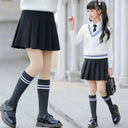 Girls Skirts spring summer Autumn Vintage Pleated Plaid Skirts School Teens Girl Spring Kids Skirt Children Clothing 4-16Yrs