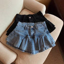 Girls Denim Skirt Summer Stretch Casual Mini Skirt for Big Kids Age 7–14 Fashionable Kids Party School Wear New Arrival 2026