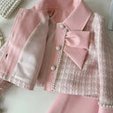 Elegant Girls Baby Clothing Set Jackets+skirts Fashion Kids 2024 Children Birthday Party Beautiful Clothes New Suits