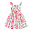 Summer Princess Dress for Little Girls Trendy Baby Kids Summer Wear with Straps Baby Girl Clothes