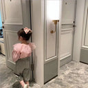 Girls Cardigan Jackets 2024 Fall Winter New Baby Cute Sweet Girls Clothing Kids Children Top Lace Lapel Jacket For Girls Autumn
