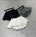 Summer Teen Girls Puff Skirt Retro Checkered High Waist A-Line Mini Skirt for Kids Cute Bubble Hem School Children Short Skirt