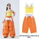 Chicas K-pop Crop Sweet Tank Top Street Dance Cargo Pants Enfant Hip Hop Streetwear Aldult Jazz Costumes Group Clothes Sets 2026
