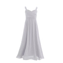 Kids Flower Girls Princess Party Dress Lace Chiffon Wedding Bridesmaid Dresses Children Birthday Pageant Formal Evening Gown