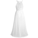 Kids Flower Girls Princess Party Dress Lace Chiffon Wedding Bridesmaid Dresses Children Birthday Pageant Formal Evening Gown