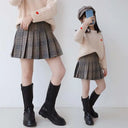 Girls Skirts spring summer Autumn Vintage Pleated Plaid Skirts School Teens Girl Spring Kids Skirt Children Clothing 4-16Yrs