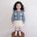 Girls' Jean Jacket New Spring Clothes Spring and Autumn Children Children Little Girl Western Style Top