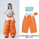 Chicas K-pop Crop Sweet Tank Top Street Dance Cargo Pants Enfant Hip Hop Streetwear Aldult Jazz Costumes Group Clothes Sets 2026