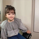 Girls Cardigan Jackets 2024 Fall Winter New Baby Cute Sweet Girls Clothing Kids Children Top Lace Lapel Jacket For Girls Autumn