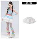 Teen Girls Hip Hop Street Dance Costume Set Children Lace Crop Top And Pants with Skirt K-pop Streetwear Kids Jazz Group Outfit
