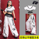 Kids Hip Hop K-pop Crop Top Street Dance Cargo Pants Pleated Skirts Girls Streetwear Children Jazz Costumes Stage Clothes Sets