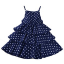 Princess Dress for Kids 4-12 Years Summer Polka Dot Cake Dress For Girls Formal Dresses Birthday Hosting Party Beach Vacation