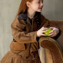 Girls Fashion Set 2026 Spring Autumn New Children Jacket Skirt Two-piece Set Children Clothing for 2-8 Years Old