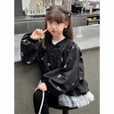 Kids Girls Coat Children's Bowknot Jacket 2025 New Princess Outerwear Spring Fashion Clothes Baby Autumn Casual Windbreaker