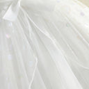 3-10Y Little Girl Summer White Princess Dress Kids Sleeveless Crew Neck Lace Mesh Party Dress with Belt 2026 New