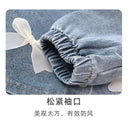 Girls' Jean Jacket New Spring Clothes Spring and Autumn Children Children Little Girl Western Style Top